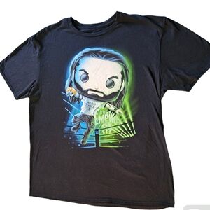 Funko Pop Tees Roman Reigns Head Of The Table WWE Black T-shirt Men's Size XL